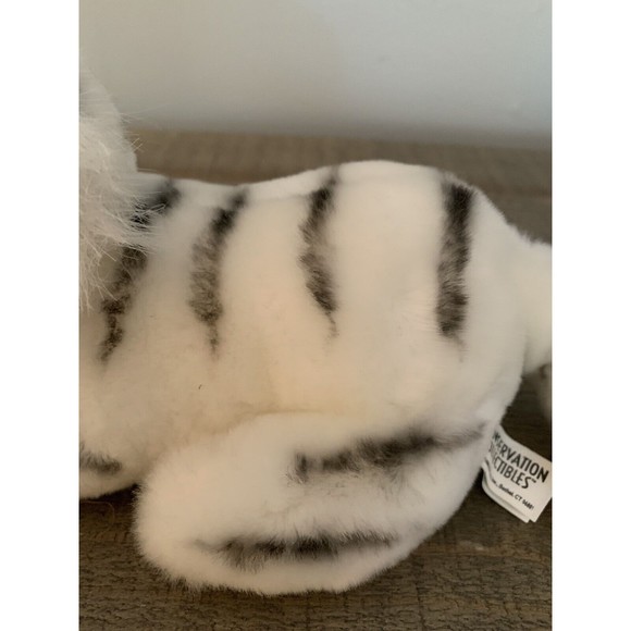 Wildlife Artist Conservation Collectibles 8” White Tiger Plush Realistic Stuffed - Picture 7 of 13